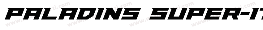 Paladins Super-Italic字体转换